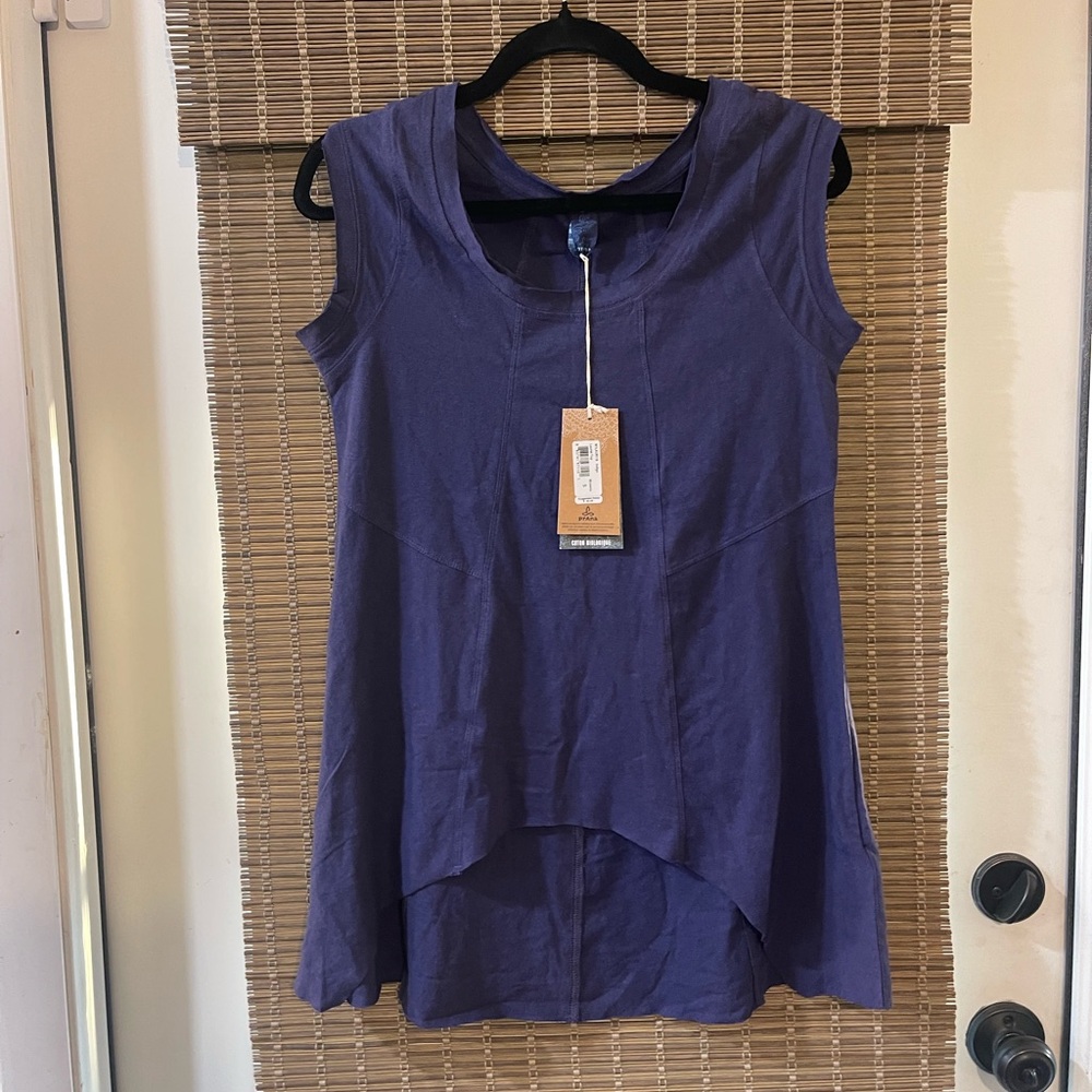Prana Deep Purple Sleeveless High-Low Tunic